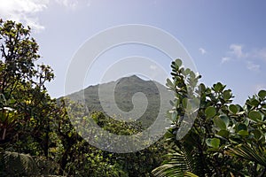 Mountains on Caribbean island of Dominica