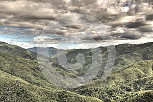 Mountains in Chin State, Myanmar