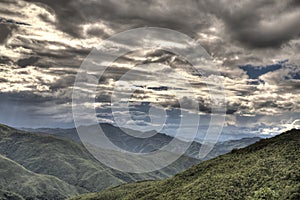 Mountains in Chin State, Myanmar