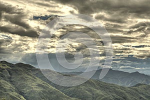 Mountains in Chin State, Myanmar