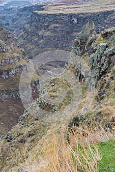 Mountains and Cliffs around Saghmosavank Monastery