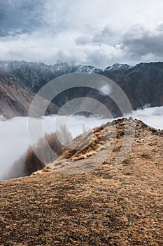 Mountains in the clouds