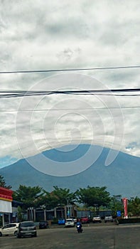 Mountains of clouds that blend together
