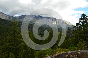 Mountains with clouds