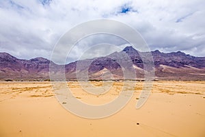 Mountains on Cofete beach