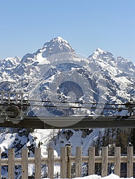 Mountains covered in snow