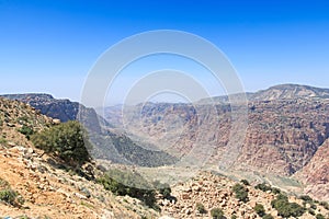 Mountains of the Dana Nature Reserve, Jordan