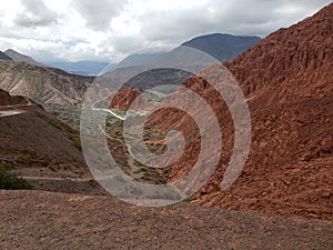 Mountains desert dirt dry atacama empty cloud