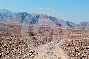 Mountains, dirt road, desert, landscape, climate change, Dana Biosphere Reserve, Jordan, Middle Easti