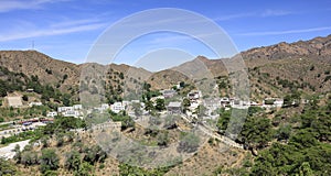 Mountains embracing the wudangzhao temple in baotou city, adobe rgb