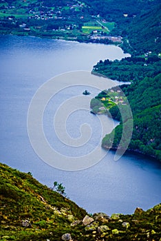 Mountains fjord landscape, Norway