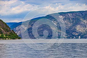 Mountains fjord landscape, Norway