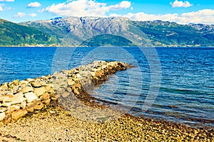 Mountains fjord landscape, Norway