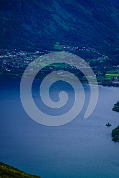 Mountains fjord landscape, Norway