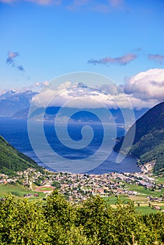 Mountains fjord landscape, Norway