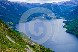 Mountains fjord landscape, Norway