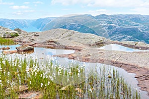 Mountains and fjords in Norway