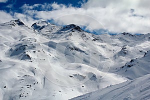 Mountains in French Alps, Val Thorens