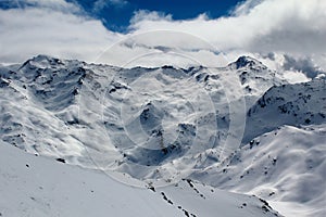 Mountains in French Alps, Val Thorens