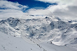 Mountains in French Alps, Val Thorens