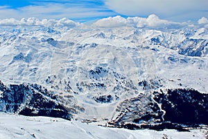 Mountains in French Alps, Val Thorens