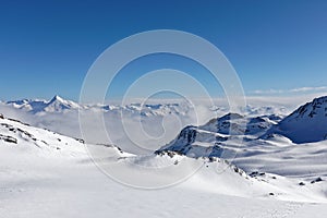 Mountains in French Alps, Val Thorens