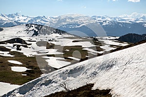 Mountains of French Pyrenees between Ascou and Camurac