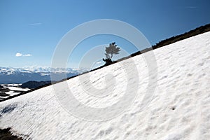 Mountains of French Pyrenees between Ascou and Camurac