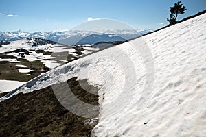 Mountains of French Pyrenees between Ascou and Camurac