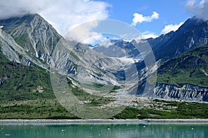 Mountains and Glacial Valley, Glacier Bay Alaska photo