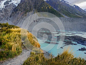 Mountains Glaciers, New Zealand
