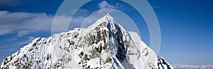 Mountains and glaciers in Wrangell-St. Elias National Park, Alaska