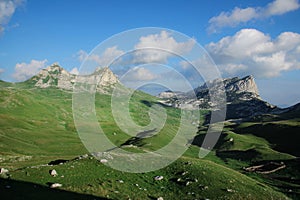 Mountains and grassland - The Durmitor Mountains, Dinaric Alps, Montenegro
