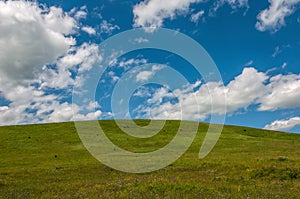 Mountains hills sky clouds