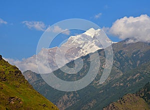 Mountains in himalayas near Hemkund sahib