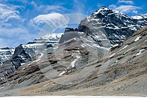 Mountains of Himalayas, young beautiful high mountains of Tibet