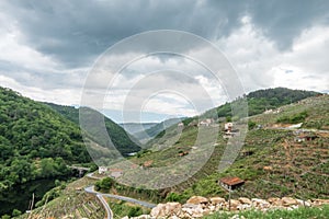 Mountains, houses and streets of Spain