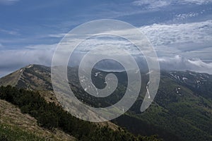 Pohoří Hromové, Chleb, Velký Kriváň, národní park Malá Fatra, Slovensko, jarní zataženo