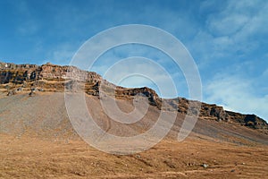 Mountains in Iceland. Beautiful nature landscape