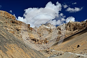 Mountains in Indian Tibet region in Jammu and Kashmir