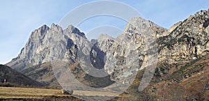 Mountains of Ingushetia. Mountain landscape of Caucas photo