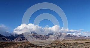 The mountains of  Issyk Kul lake