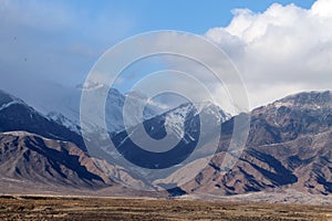 The mountains of  Issyk Kul lake