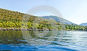 Mountains at Ithaca island Greece