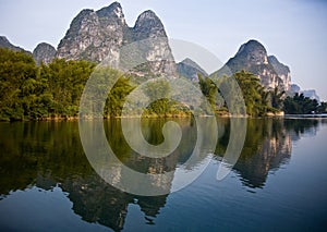 Mountains by Jade Dragen River by Yangshuo
