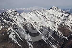 Mountains between Kabul and Mazar e Sharif in Afghanistan