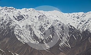 Mountains between Kabul and Mazar e Sharif in Afghanistan