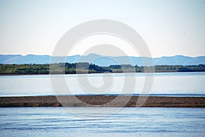 Mountains at Kolyma river Russia