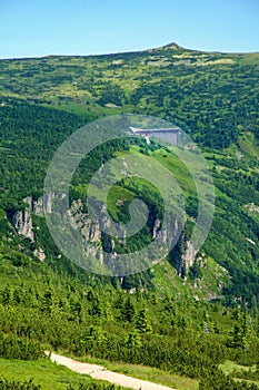 Mountains Krkonose mountaiins in Czech Republic