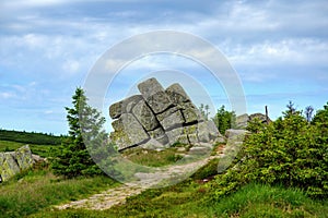 Mountains Krkonose mountaiins in Czech Republic